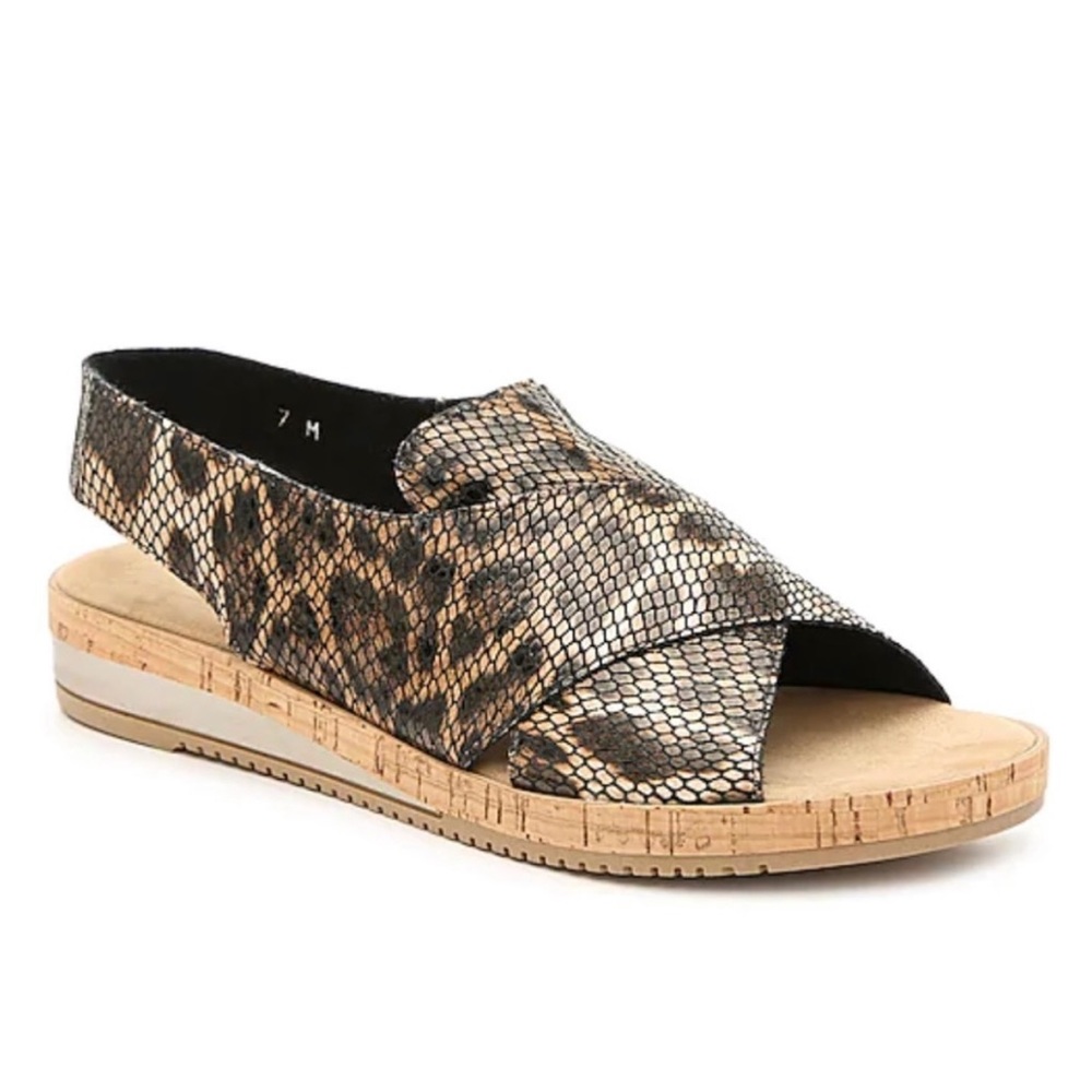 Sesto Meucci Sylke Leopard Sandals- never worn. NWOT